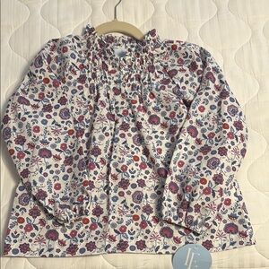 Little English Girls Floral Blouse